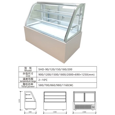 صفحه نمایش کیک شیشه ای منحنی
