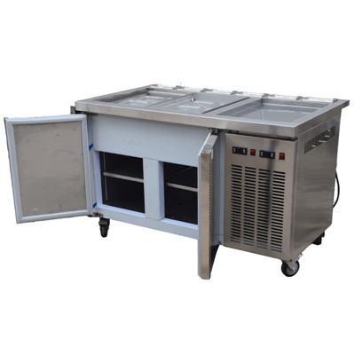 یخچال زیر میز استیل